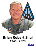 Brian Shul, a retired Air Force major who modestly described himself as ''a survivor'' rather than a hero, after he was downed in a Vietnamese jungle, where he nearly died before rebounding to pilot the world's fastest spy plane, died on May 20, 2023 in Reno, Nevada. He was 75.